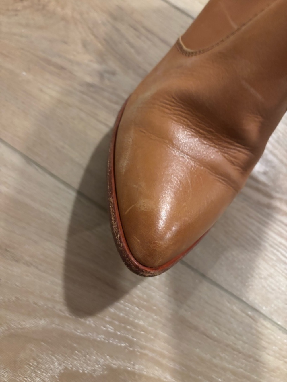 Frye Leather Ankle Boots with Side Zipper - Picture 6 of 8